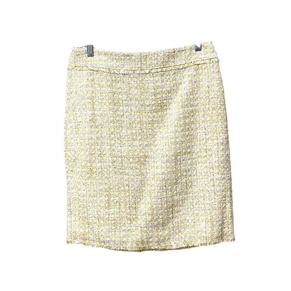 🌟NEW🌟Ann Taylor🌟Yellow Shimmered Linen 2 Piece Suite - Picture 3 of 4